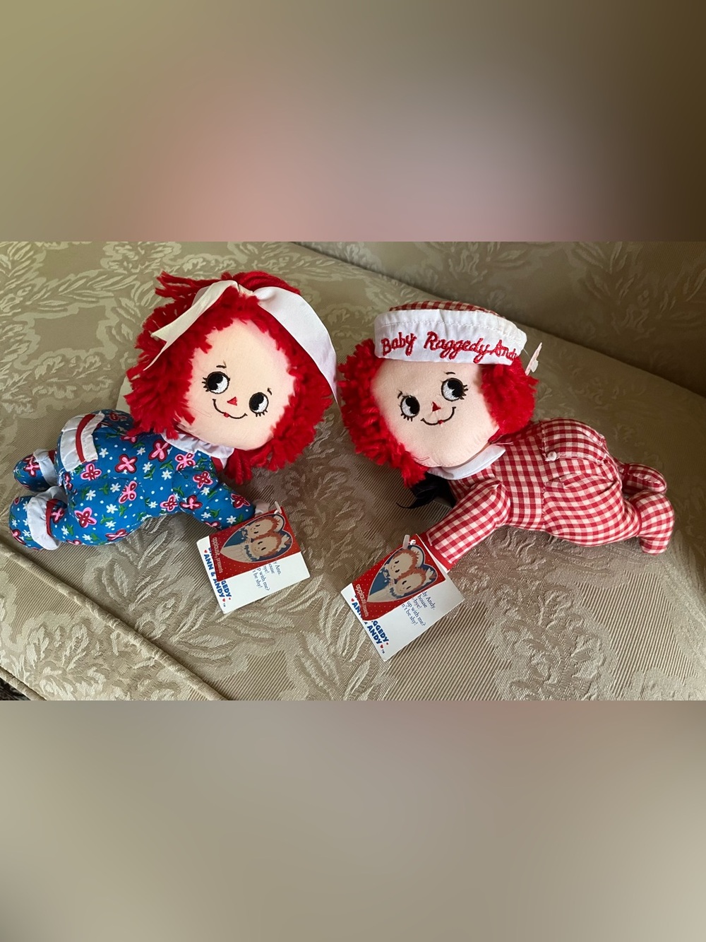 Vintage Baby Raggedy Ann & Andy dolls